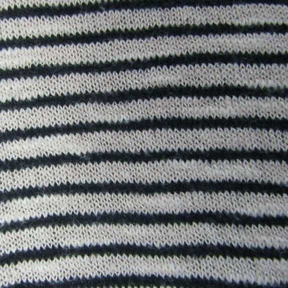 Eileen Fisher Ballet Neck Stripe Top Cozy Organic Linen Cotton Medium M Ochre - Picture 5 of 6